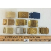 Image 1 : LOT OF 10 - BRASS BELT BUCKLES - INCL "STRIKE FAST STRIKE SURE" & NAVY INSIGNIA