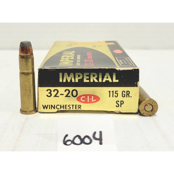 AMMO: 20X IMPERIAL .32-20 WIN 115 GR. SP