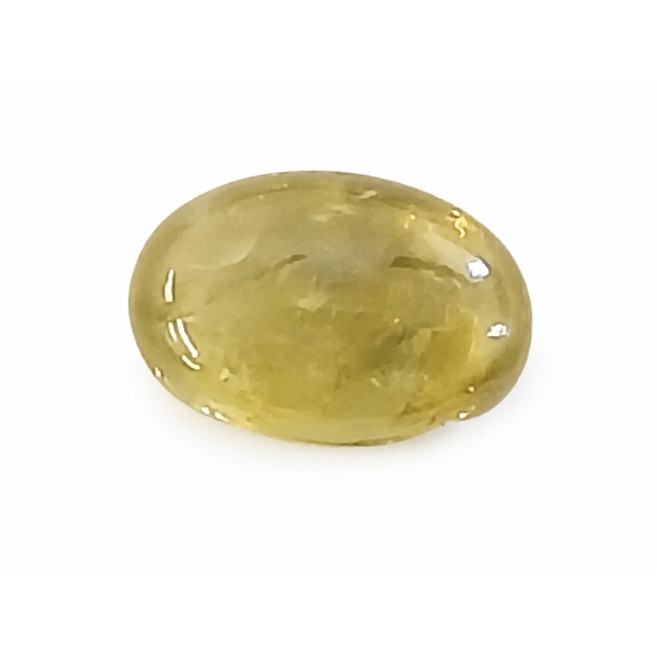NATURAL YELLOW GREEN GROSSULAR GARNET - OVAL CABOCHON