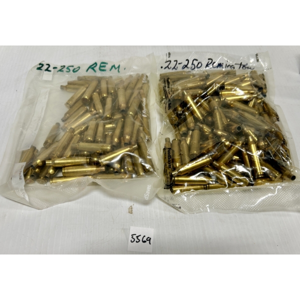 BRASS: APPROX 2LBS .22-250 REM