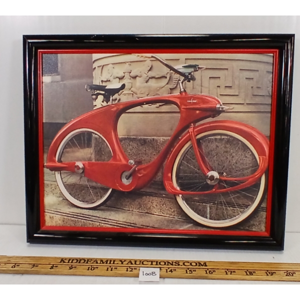 FRAMED STREAMLINED MERCHANT ARROW BIKE PHOTOGRAPH