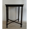 Image 6 : BARLEY TWIST WOODEN SIDE TABLE
