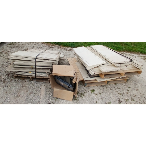 JOB LOT - METAL SHELVING PARTS