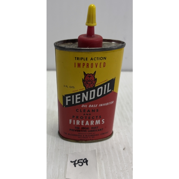 FIENDOIL 3 OZ COLLECTIBLE TIN W/ CONTENTS