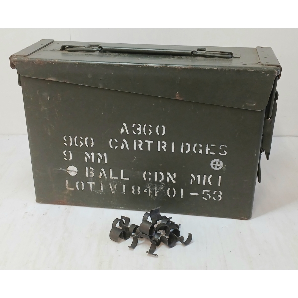 QTY OF 7.62CAL LINKS IN AMMO CRATE