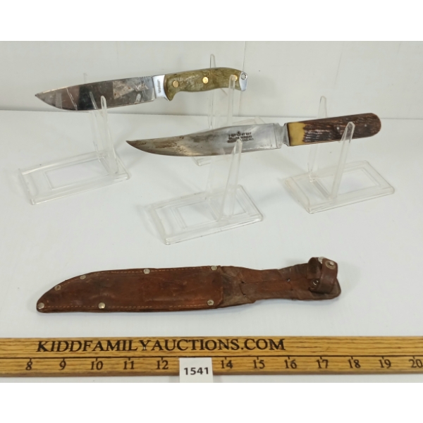 LOT OF 2 - HUNTING KNIVES - WILLIAM RODGERS BOWIE & VALAR 