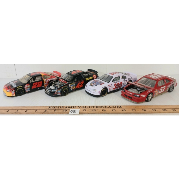 LOT OF 4 - NASCAR DIECAST MODELS - INCL REVELL, ACTION, RACING CHAMPIONS, ETC