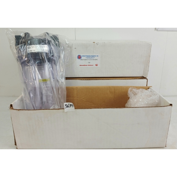 LOT OF 3 - UFS PLASTIC FILTER HOUSINGS