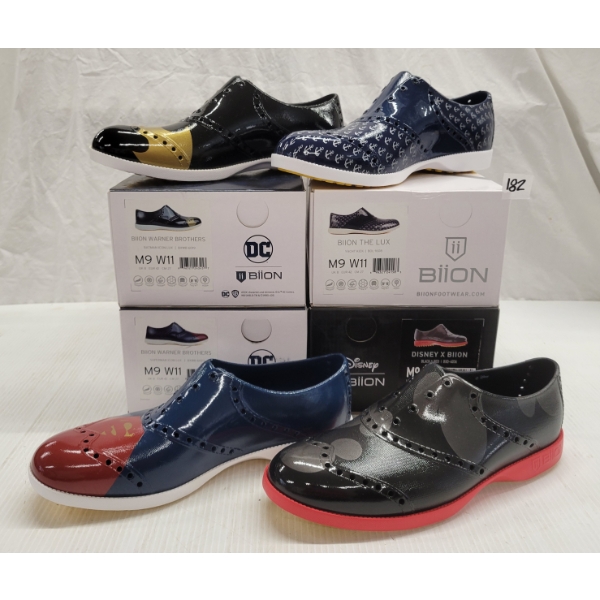 LOT OF 4 - BIION SHOES - FT THE LUX, DISNEY & DC STYLES