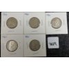 Image 2 : LOT OF 5 - 1965 & 1966 CDN SILVER 25 CENT COINS 