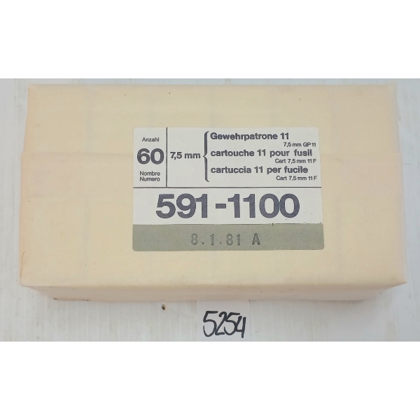 AMMO: QTY OF 7.5XSS SWISS - SEALED