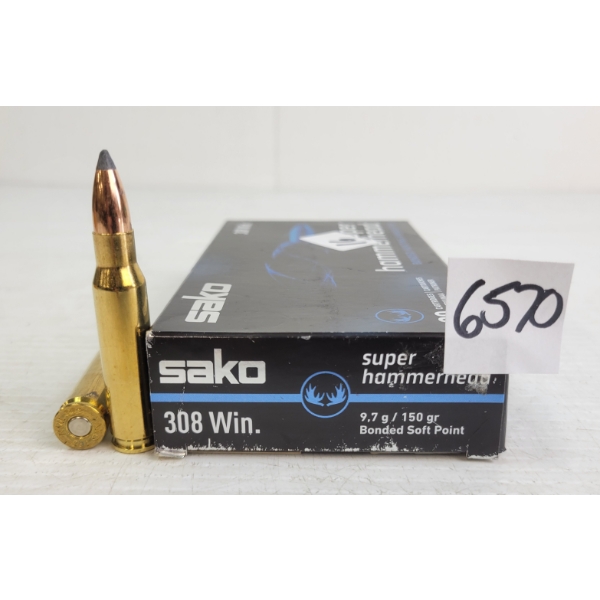 AMMO: 20X SAKO .308WIN - 150GR - SP