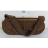 Image 6 : BRONZE BEADED BOX CLUTCH PURSE W/ COMPACT MIRROR