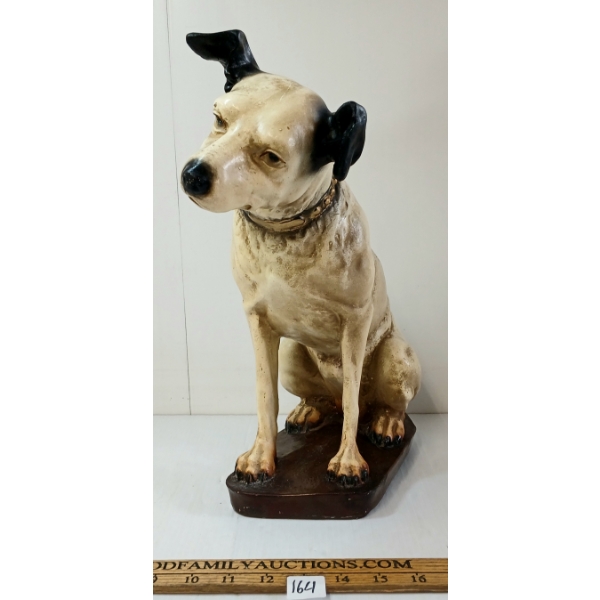 RCA NIPPER DOG - ADVERTISING STATUE - PLASTER