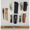 Image 1 : LOT OF 5 - MISC FOLDING KNIVES / HUNTING KNIVES - INCL WINCHESTER & REMINGTON