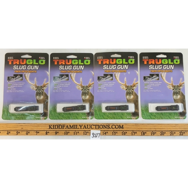 LOT OF 4 - TRUGLO SLUG GUN FIBER OPTIC SIGHTS