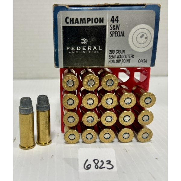 AMMO: 20X FEDERAL .44 S&W SPL - 200 GR SWC-HP