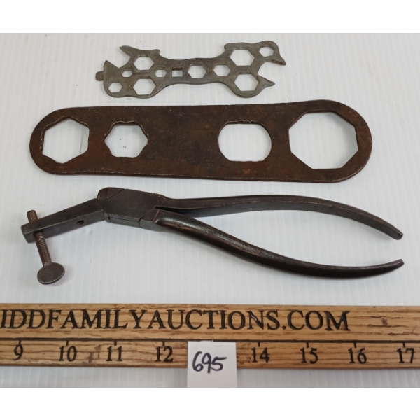 LOT OF 3 - 20TH CENTURY GERMAN & MISC WRENCH & CLAMP