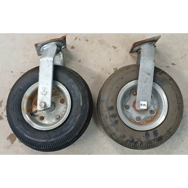 LOT OF 2 - 4.10 / 3.50-6 WHEELS