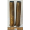 Image 1 : LOT OF 2 - 1954 BOFORS ANTI-AIRCRAFT GUN 40MM MK NO.4 BRASS SHELLS
