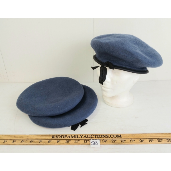 LOT OF 3 - UNITED NATIONS PEACE KEEPING BERETS
