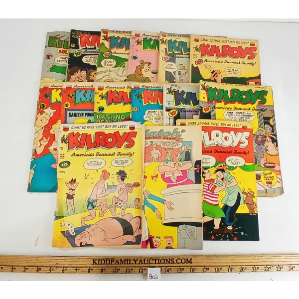 LOT OF 15 - 10 CENT ACG KILROYS COMIC BOOKS