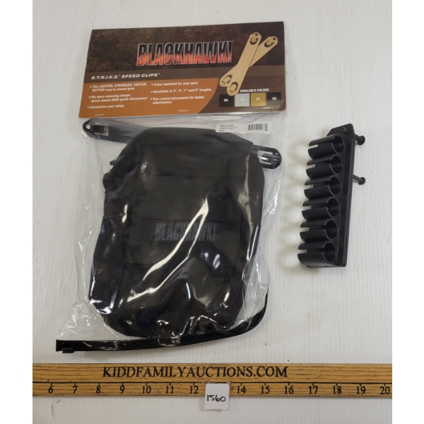 LOT OF 2 - BLACKHAWK STRIKE SPEED CLIP & REMINGTON 870 6RD SIDE SADDLE