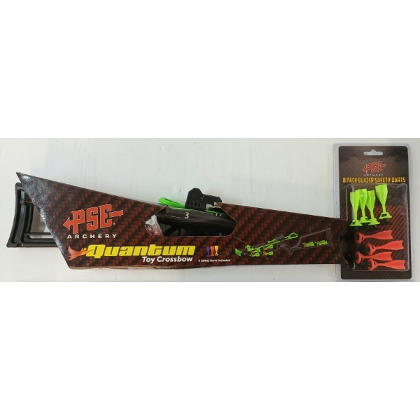 LOT OF 2 - PSE ARCHERY QUANTUM TOY CROSSBOW & SAFETY DARTS