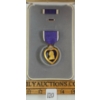 Image 1 : U.S. PURPLE HEART MILITARY MERIT MEDAL IN CASE - PETER A. ZAKREWSKI