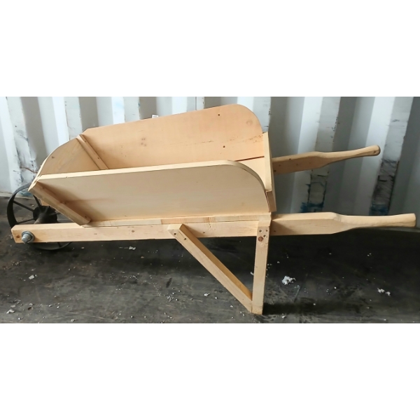 WOODEN WHEEL BARROW