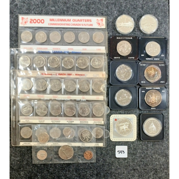 QTY OF 1970-2000 CDN MISC COINS 