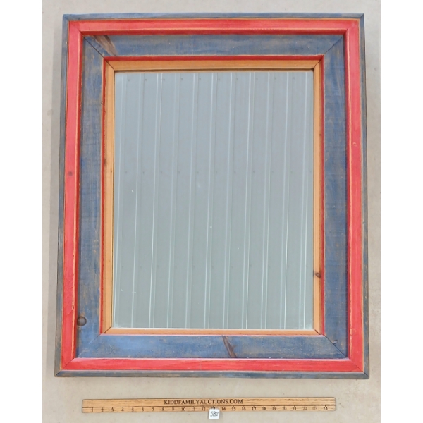 HAND PAINTED WALL MIRROR