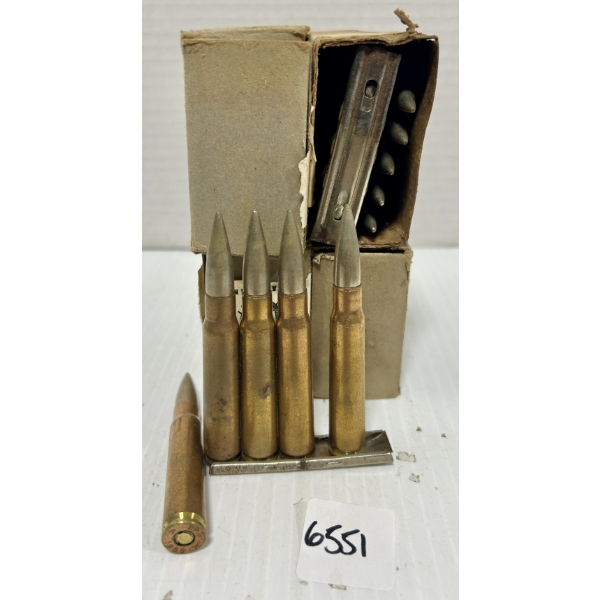 AMMO: 60X 8 MM MAUSER - MILITARY FMJ
