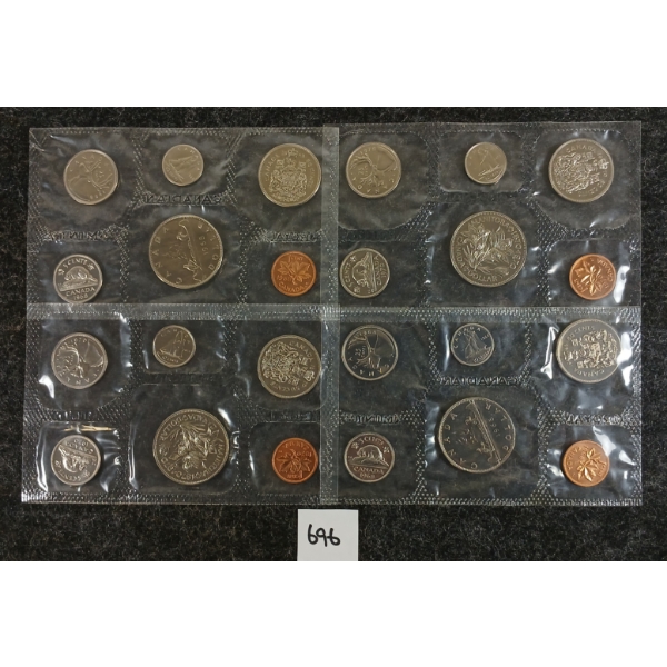 LOT OF 4 - 1968 & 1970 CDN UNCIRCULATED PROOF SETS - MANITOBA & VOYAGEUR