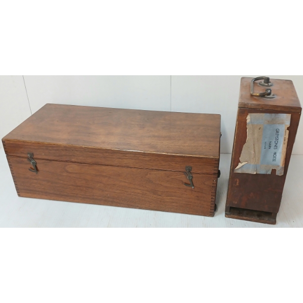 LOT OF 2 - MISC SCIENTIFIC INSTRUMENT CASES