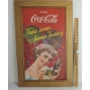 Image 1 : COCA-COLA "TAKE SOME HOME TODAY" FRAMED ADVERTISEMENT