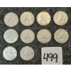 Image 1 : LOT OF 10 - 1958 CDN 10 CENT COINS