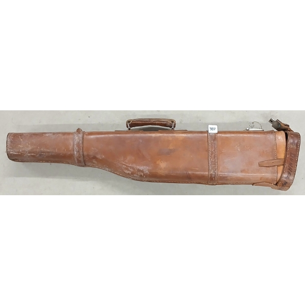 LEATHER TAKE DOWN CASE W/ LOCK