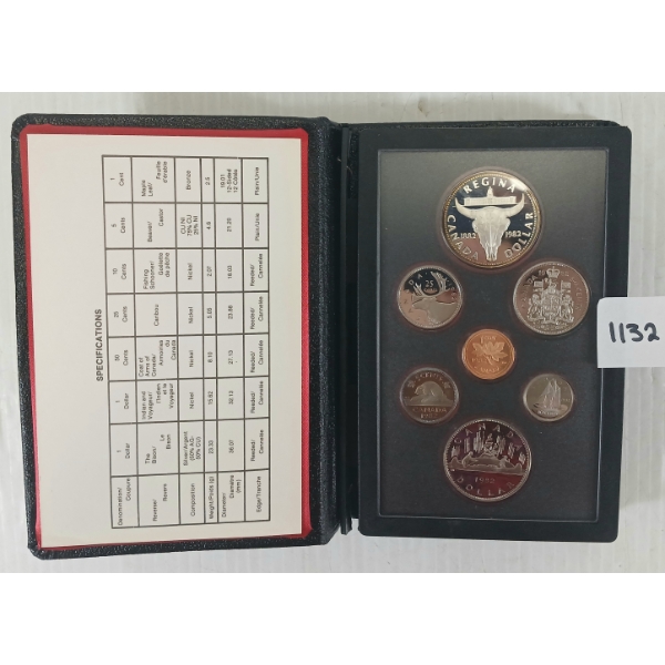 1982 RCM DOUBLE DOLLAR PROOF SET