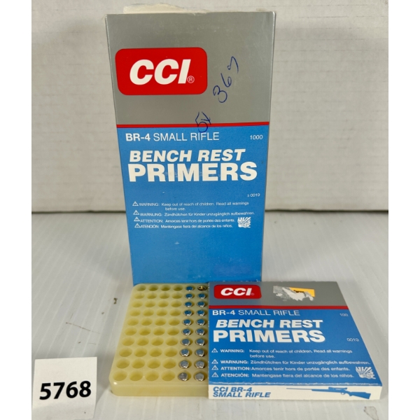 PRIMERS: 460X CCI BR-4 SMALL RIFLE