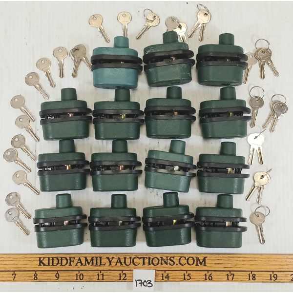 LOT OF 15 - TRIGGER LOCKS - KEYED ALIKE