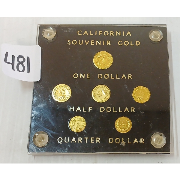 CALIFORNIA SOUVENIR GOLD COINS