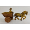 Image 2 : MARX PRESSED TIN WIND UP HORSE & WAGON