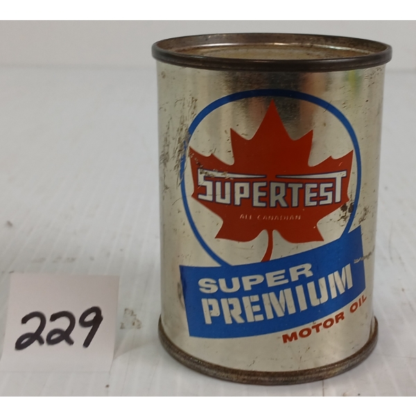 SUPERTEST SUPER PREMIUM MOTOR OIL 4OZ COIN BANK