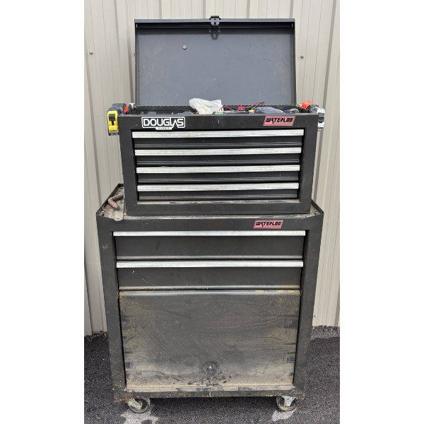 DOUGLAS TOOL BOX W/ CONTENTS