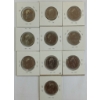 Image 2 : LOT OF 10 - 1987-1996 CDN 50 CENT COINS