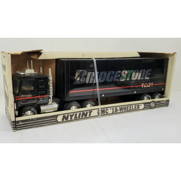 NYLINT PRESSED STEEL BRIDGESTONE GMC 18 WHEELER