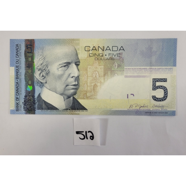 2006 CDN $5 BANKNOTE