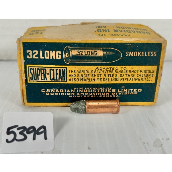 AMMO: 50X CIL .32 LONG RIMFIRE - 98 GR LRN