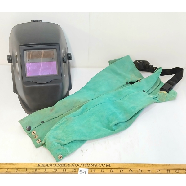 LOT OF 2 - POWER FIST AUTO-DARKENING WELDING HELMET & SPARK PROTECTION